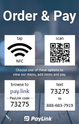 contactless payments and contactless ordering